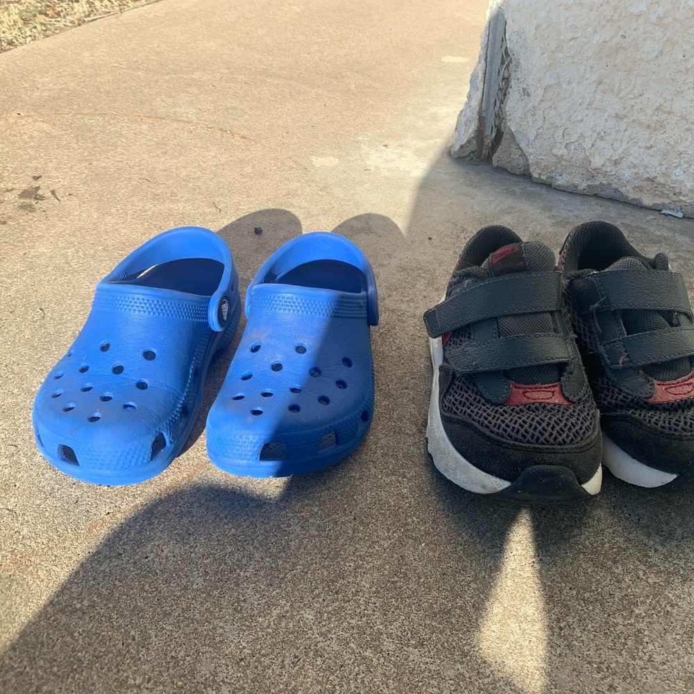 Crocs and Nikes boys size 9